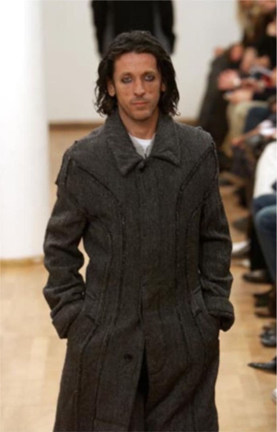 [L] 꼼데가르송 옴므 03AD 울 코트 상품이미지4