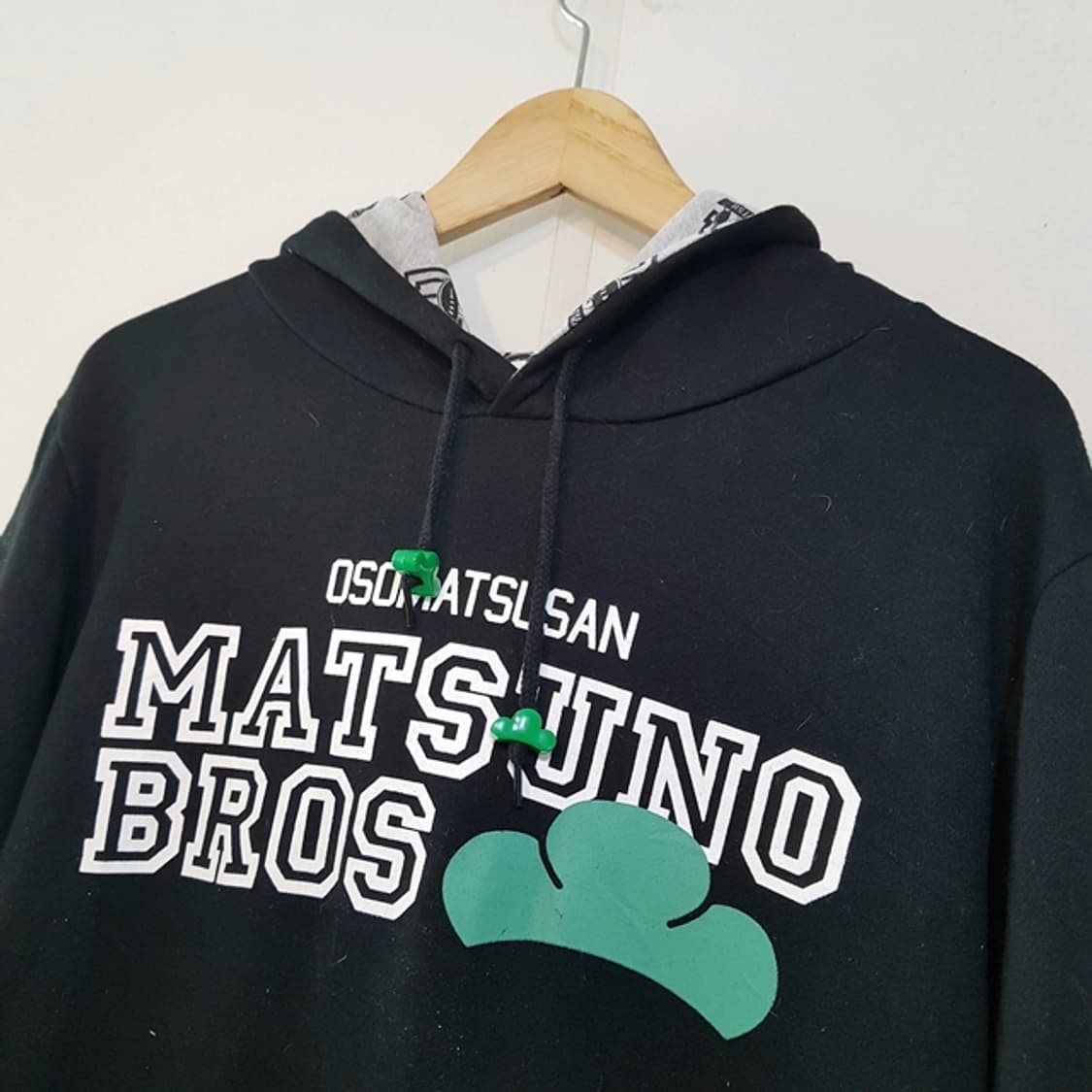 오소마츠 6쌍둥이 후드 상하세트 블랙 상품이미지5