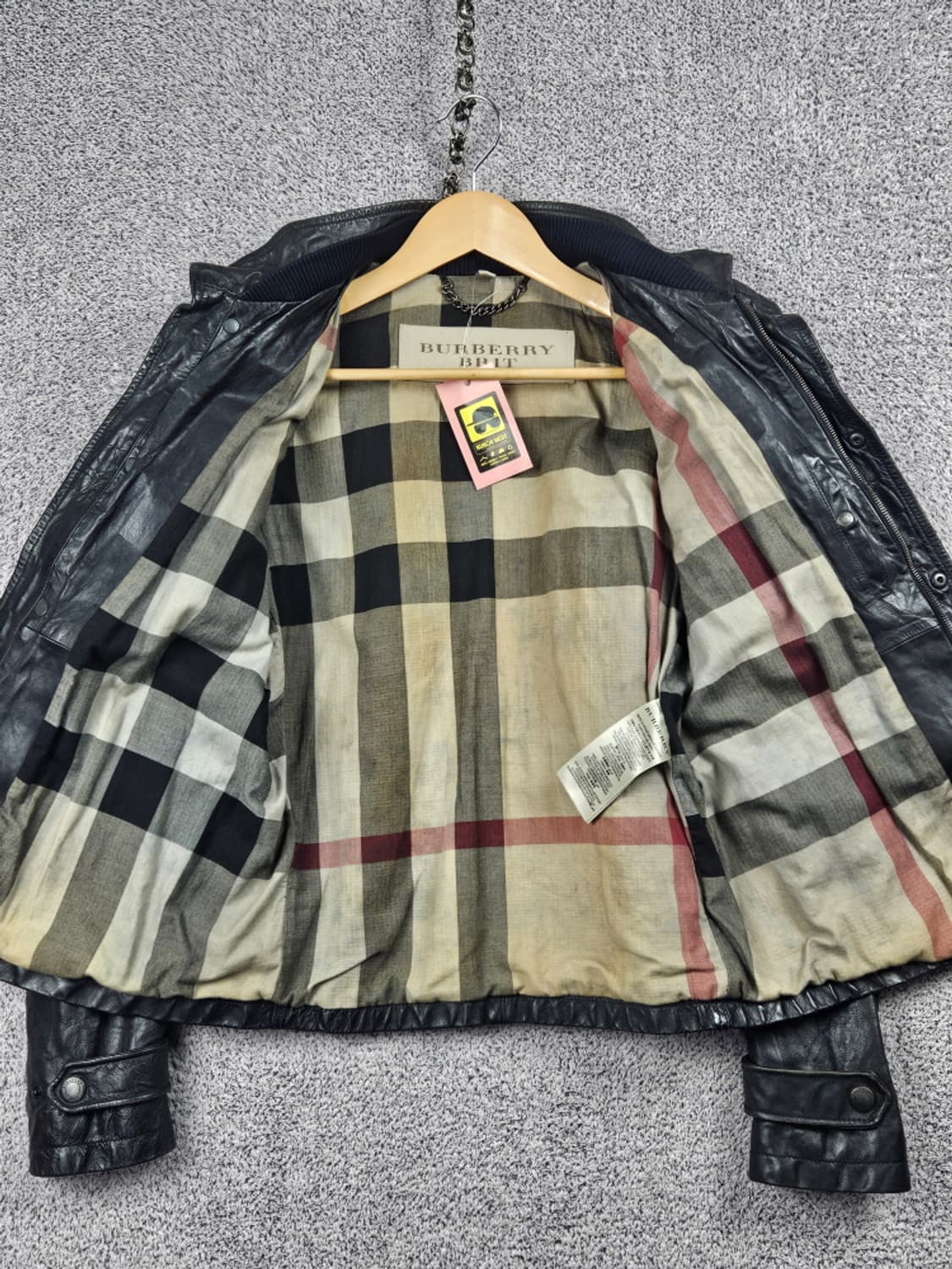 버버리 브릿 카프레더 웨스턴 필드 가죽자켓 ( S ) / 10485 상품이미지9