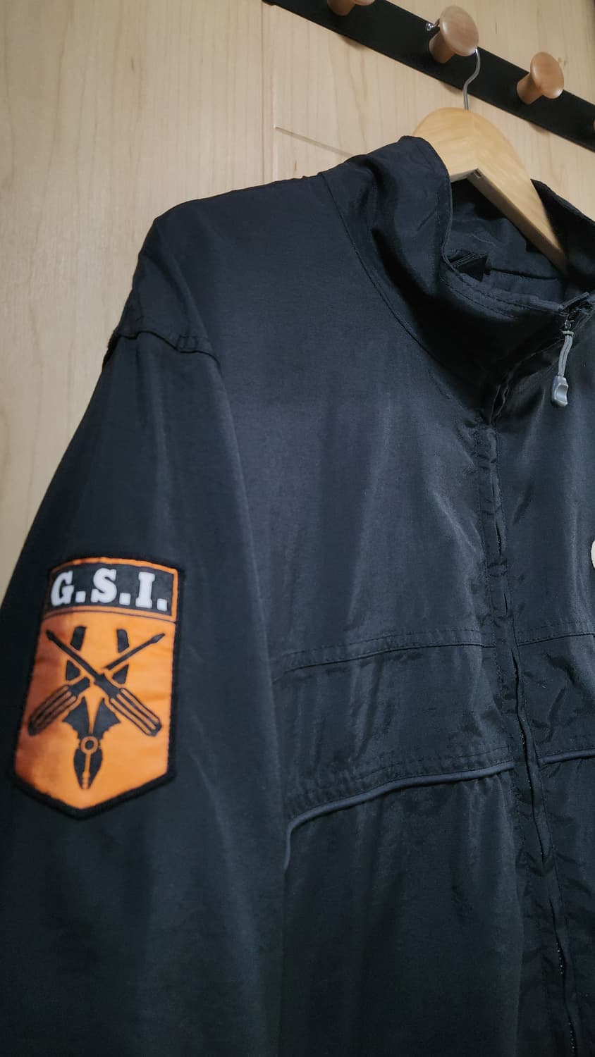 빈티지 Geek Squad 검정 바람막이 L 상품이미지3