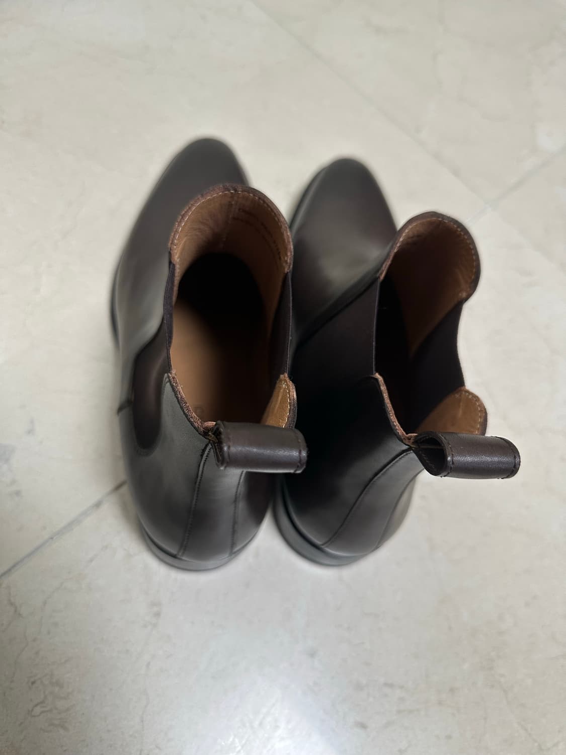 [새상품] 마리오미나르디 파티나 첼시부츠 다크브라운 275 상품이미지4