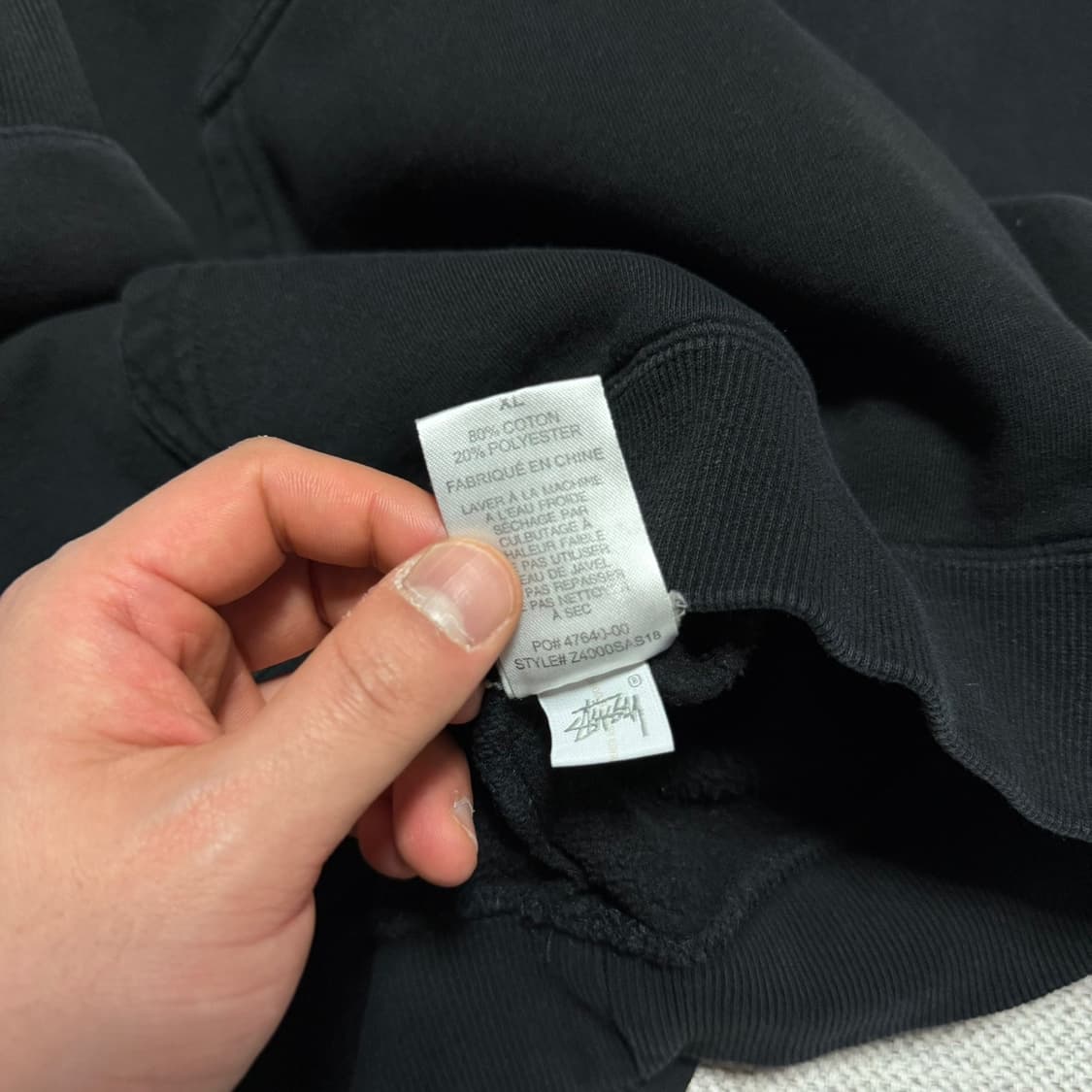 스투시 오사카 블랙 후드티 상품이미지6