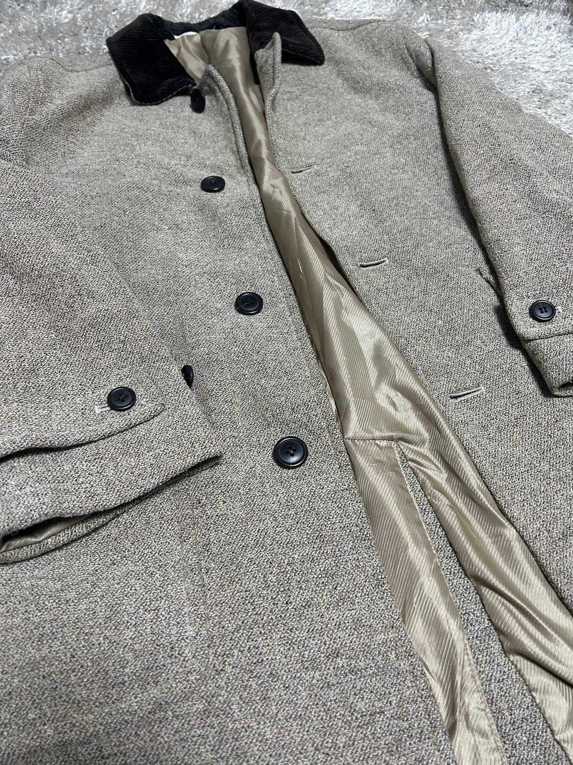 일본판 몬테비소 코듀로이 울 코트자켓 사이즈 105~110 상품이미지2