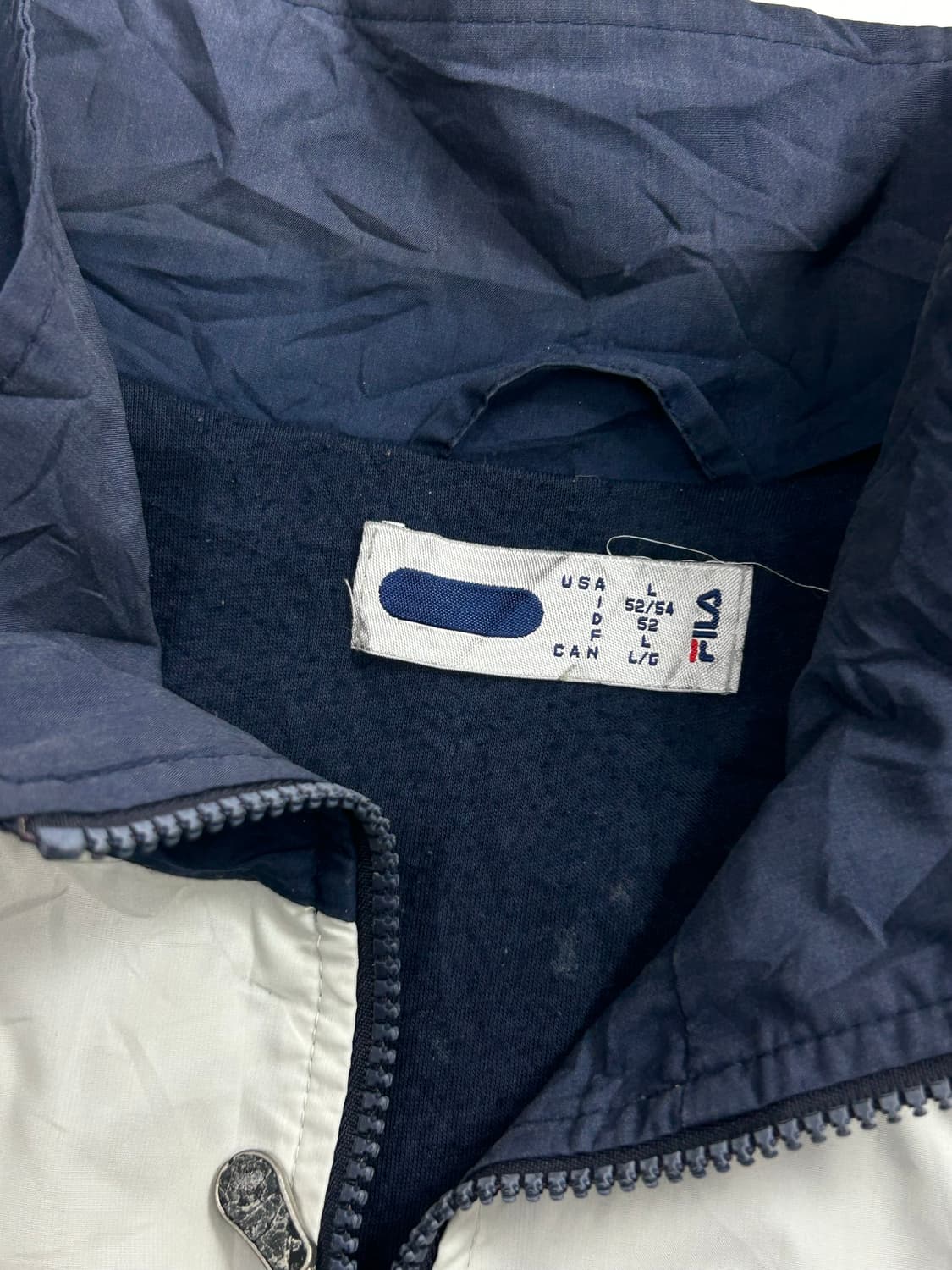 휠라 빅로고 배색 바람막이 L 상품이미지7