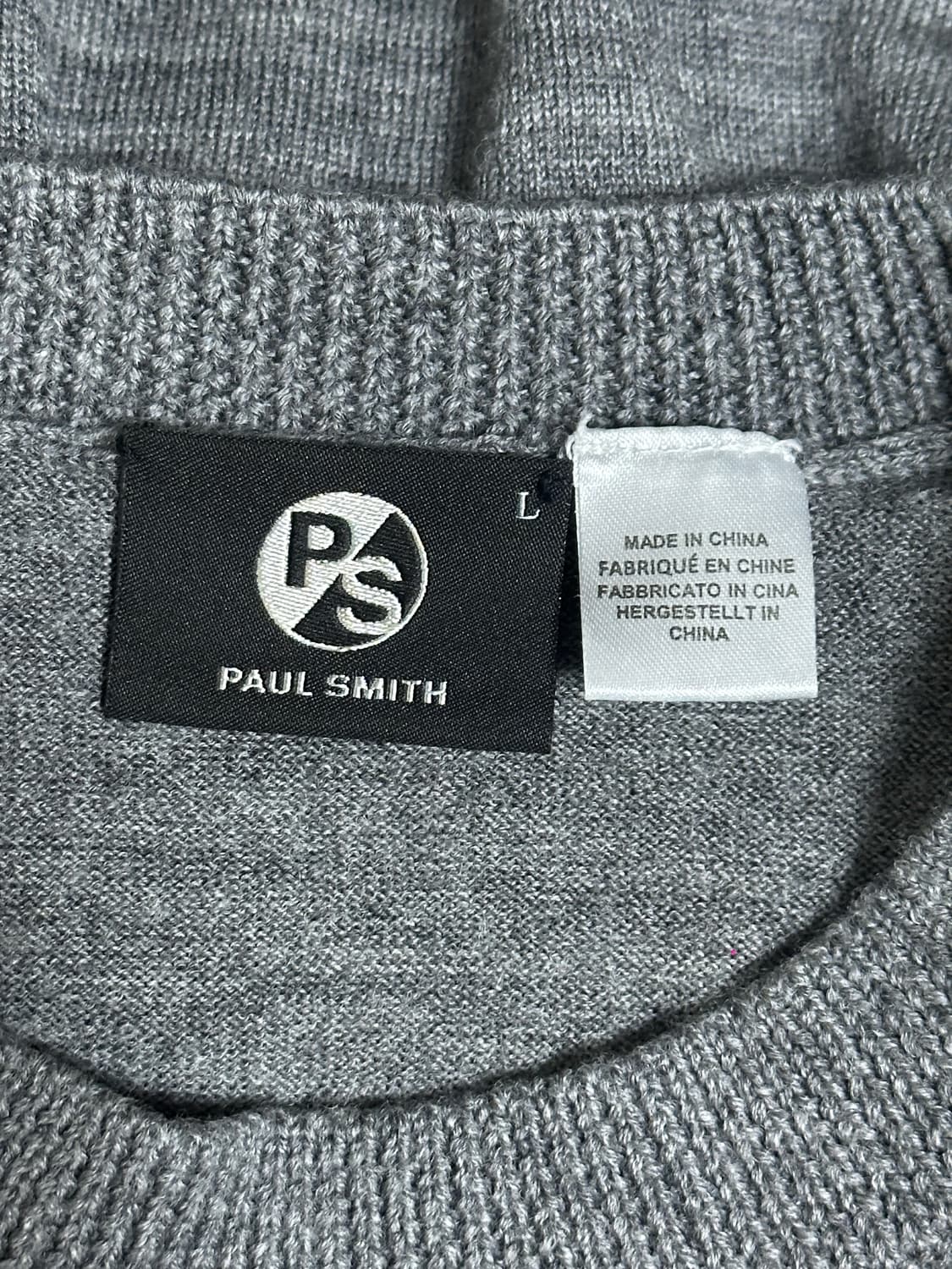 폴스미스 메리노울 니트 100/L/그레이 상품이미지6