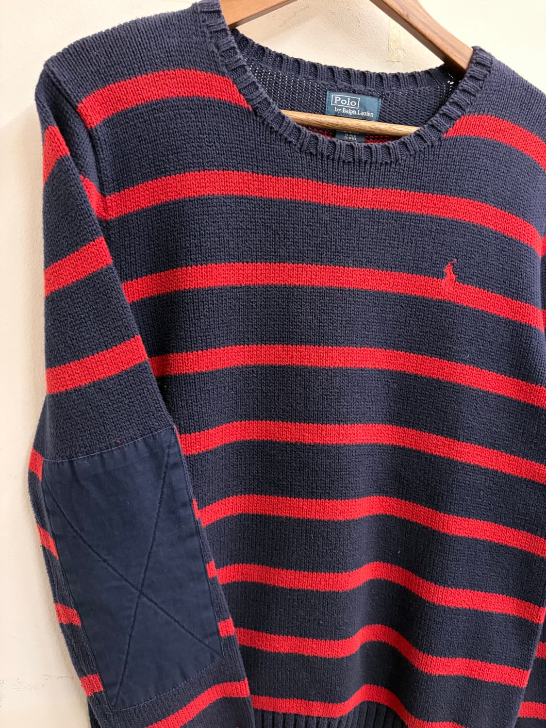 N77. 폴로 엘보패치 코튼니트 상품이미지2