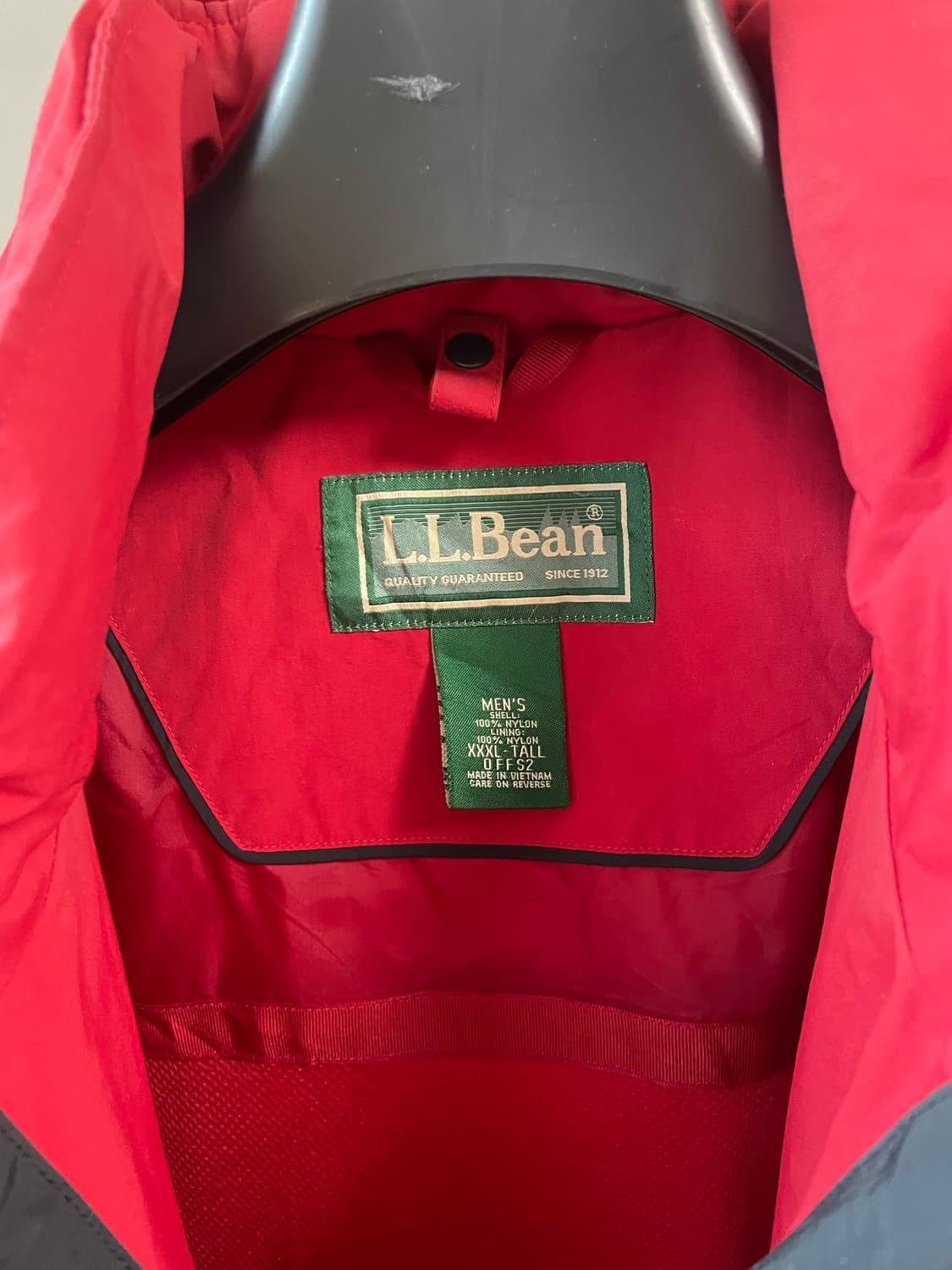 L.L.Bean 레드 나일론 바람막이 자켓 상품이미지2