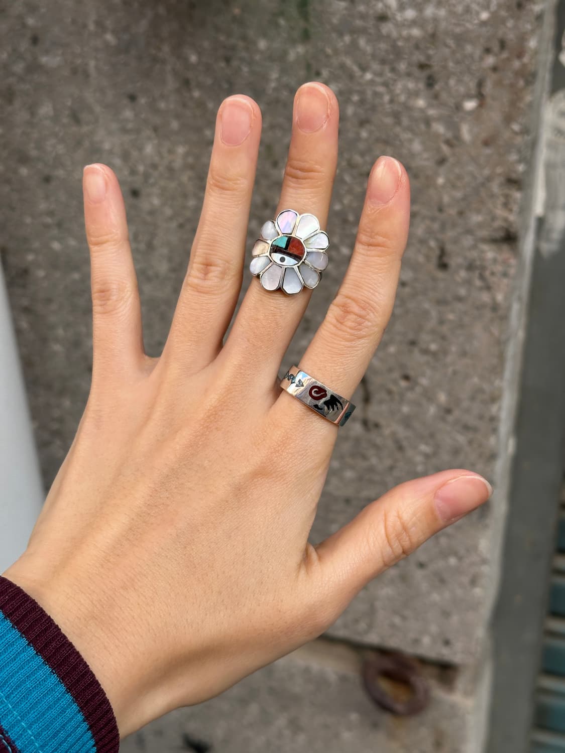 Zuni Sunflower 925Silver Ring 상품이미지6