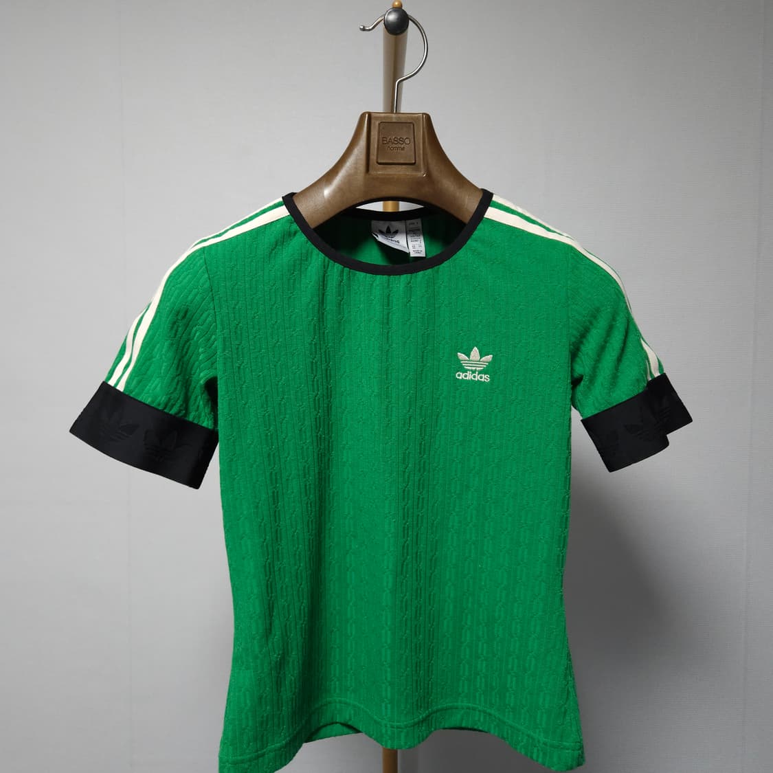 XS ) 아디다스 오리지날 헤리티지 70s 니트 반팔티 상품이미지3