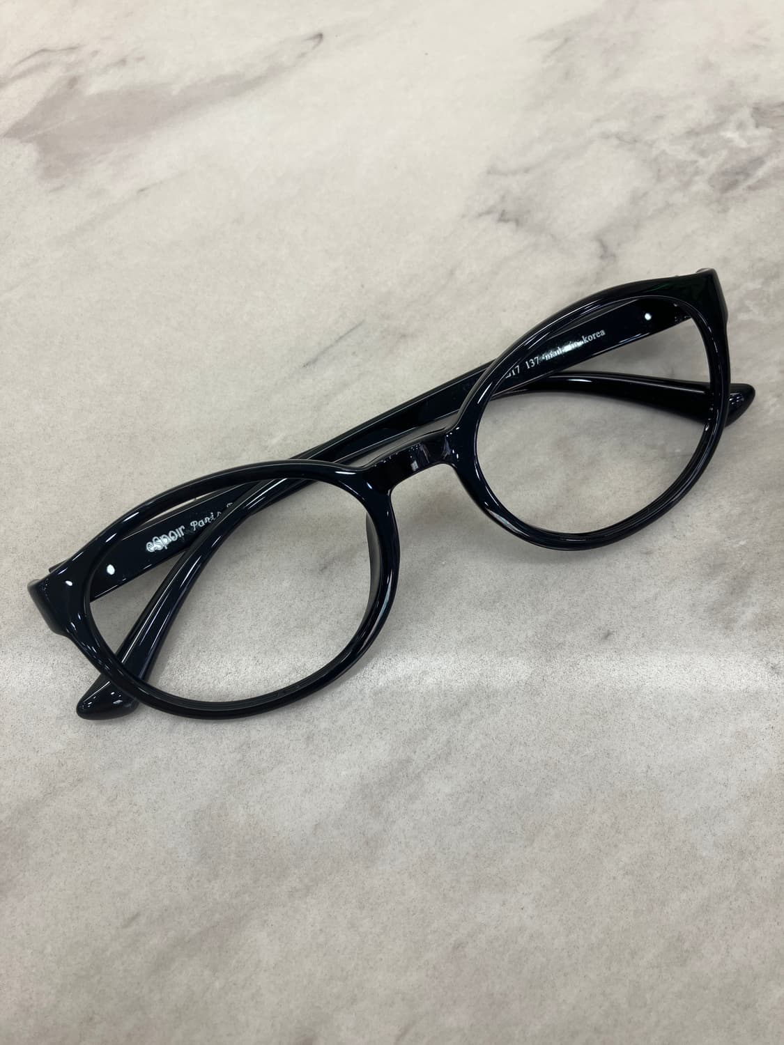 에스쁘아 Espoir eyewear 블랙 오벌 뿔테 안경 상품이미지1