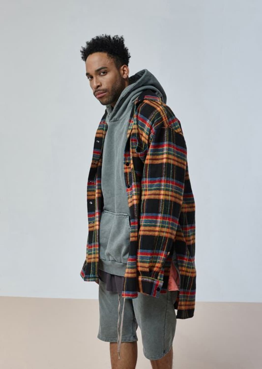 어텐션로우 플란넬 자켓 상품이미지7