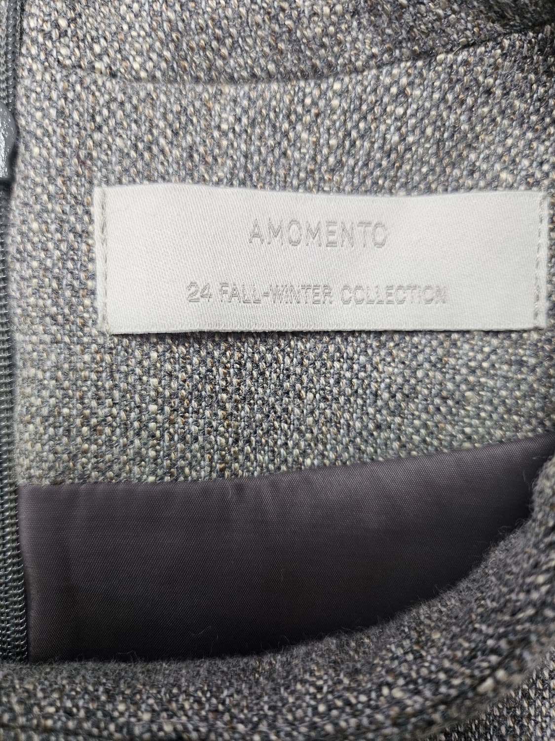 AMOMENTO 헤링본 민소매 원피스 0 상품이미지4