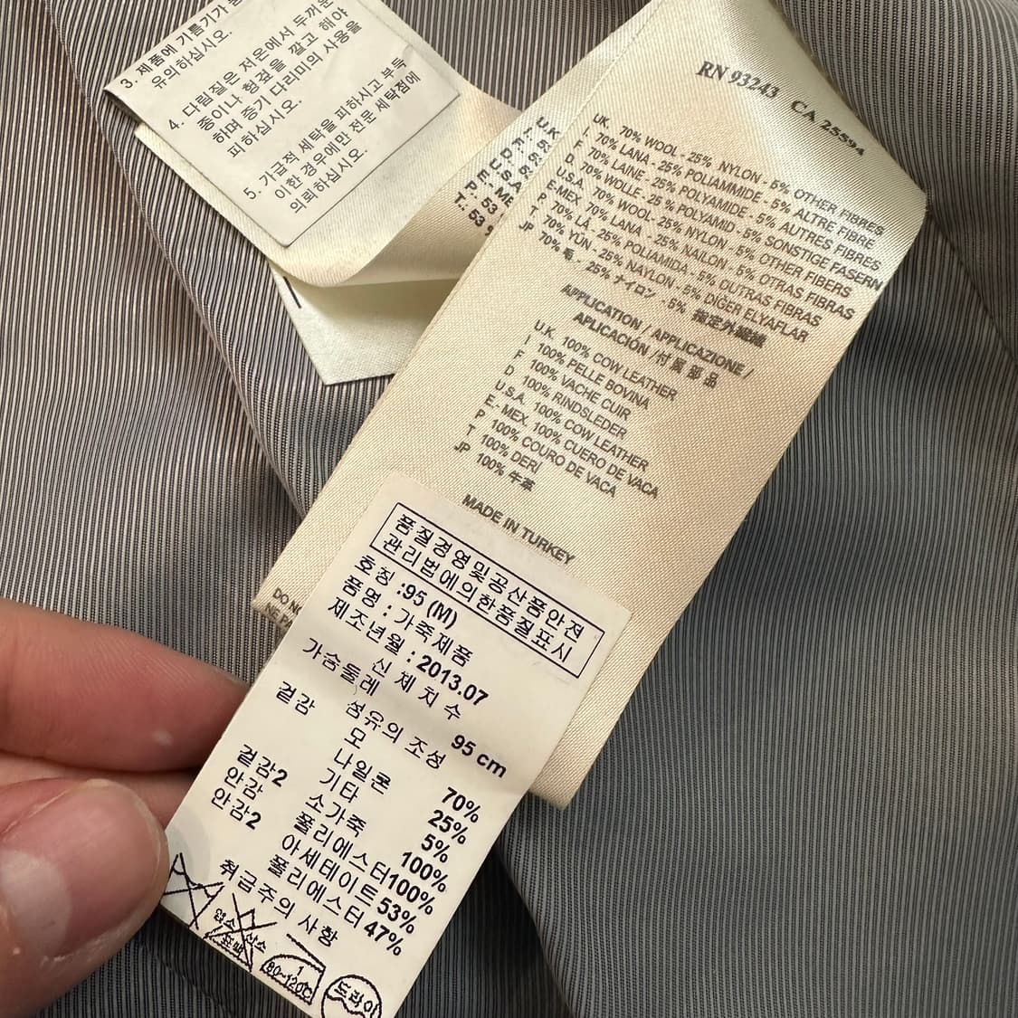 디젤 카우레더 나폴레옹 자켓 상품이미지9