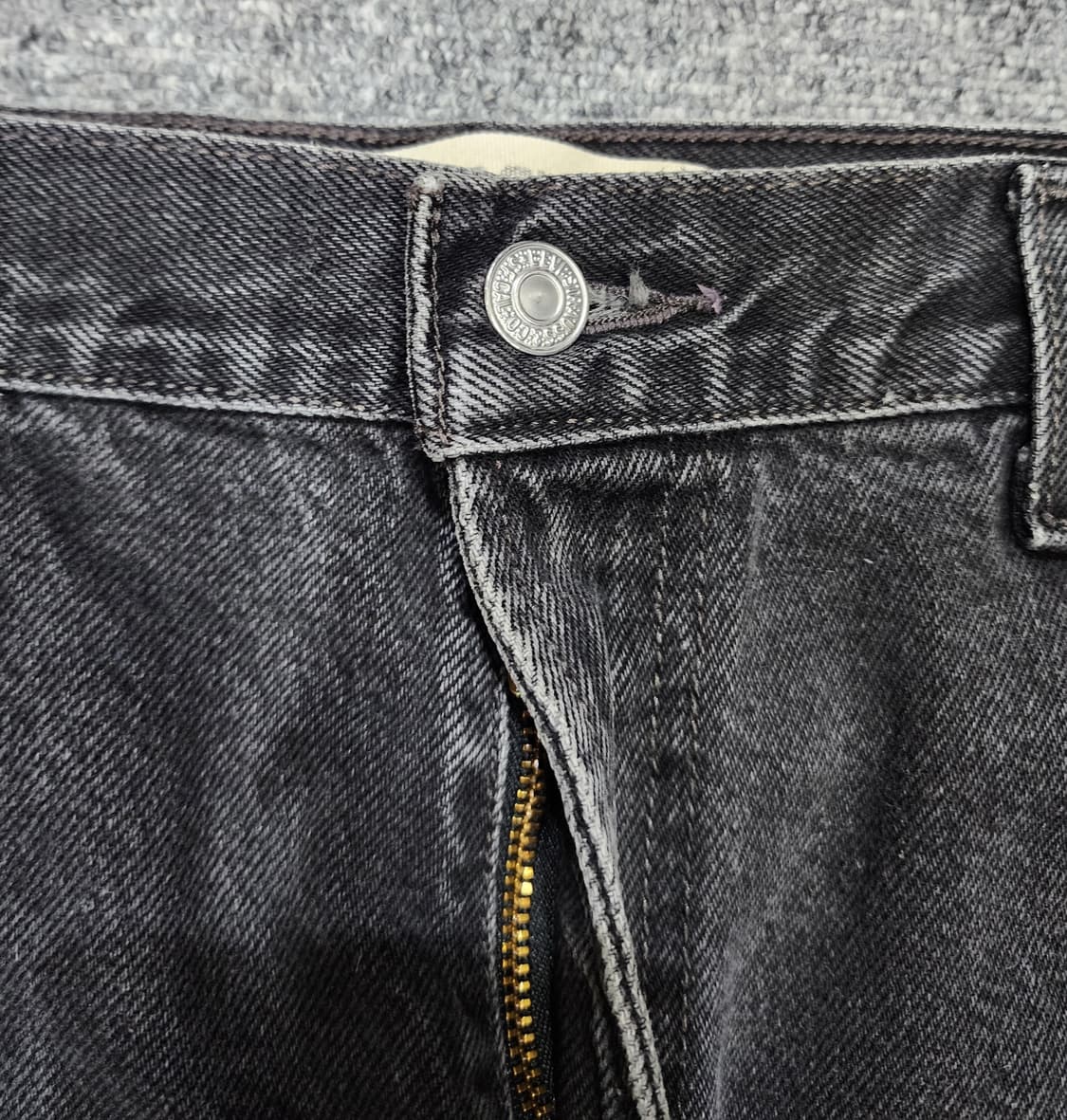 리바이스 517 부츠컷 흑청 데님 팬츠 34 상품이미지5