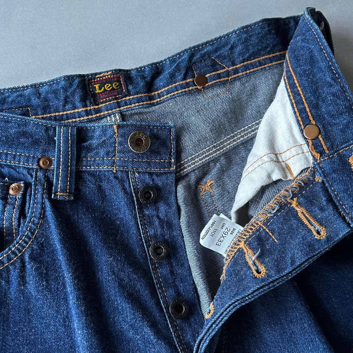 [28인치]Lee 리 101 카우보이 송치 셀비지 데님 팬츠 상품이미지9