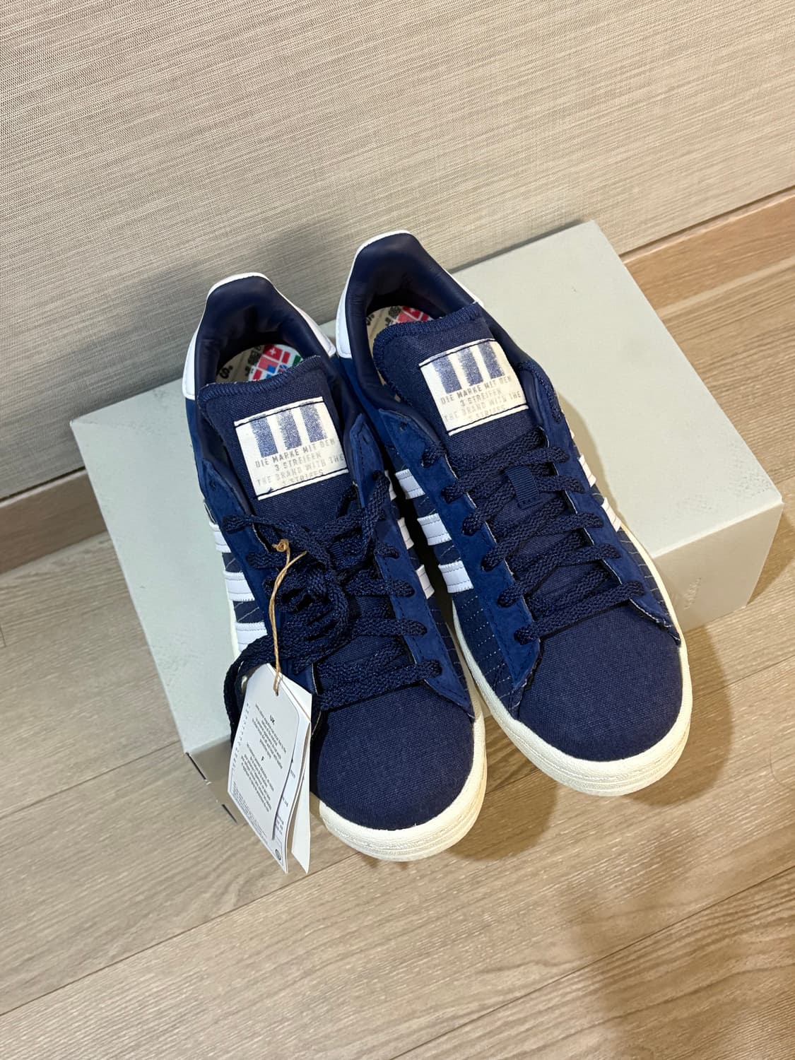 아디다스 빈티지 OG캠퍼스 80s 네이비 스니커즈 운동화 신발 가젤 삼바 상품이미지2