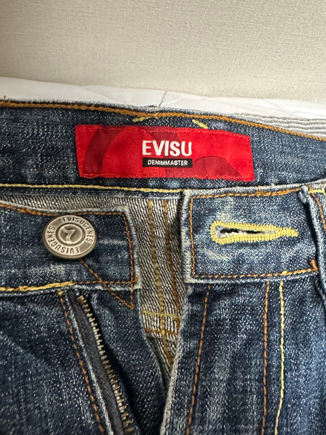 에비수 빈티지 워싱 청바지 상품이미지4