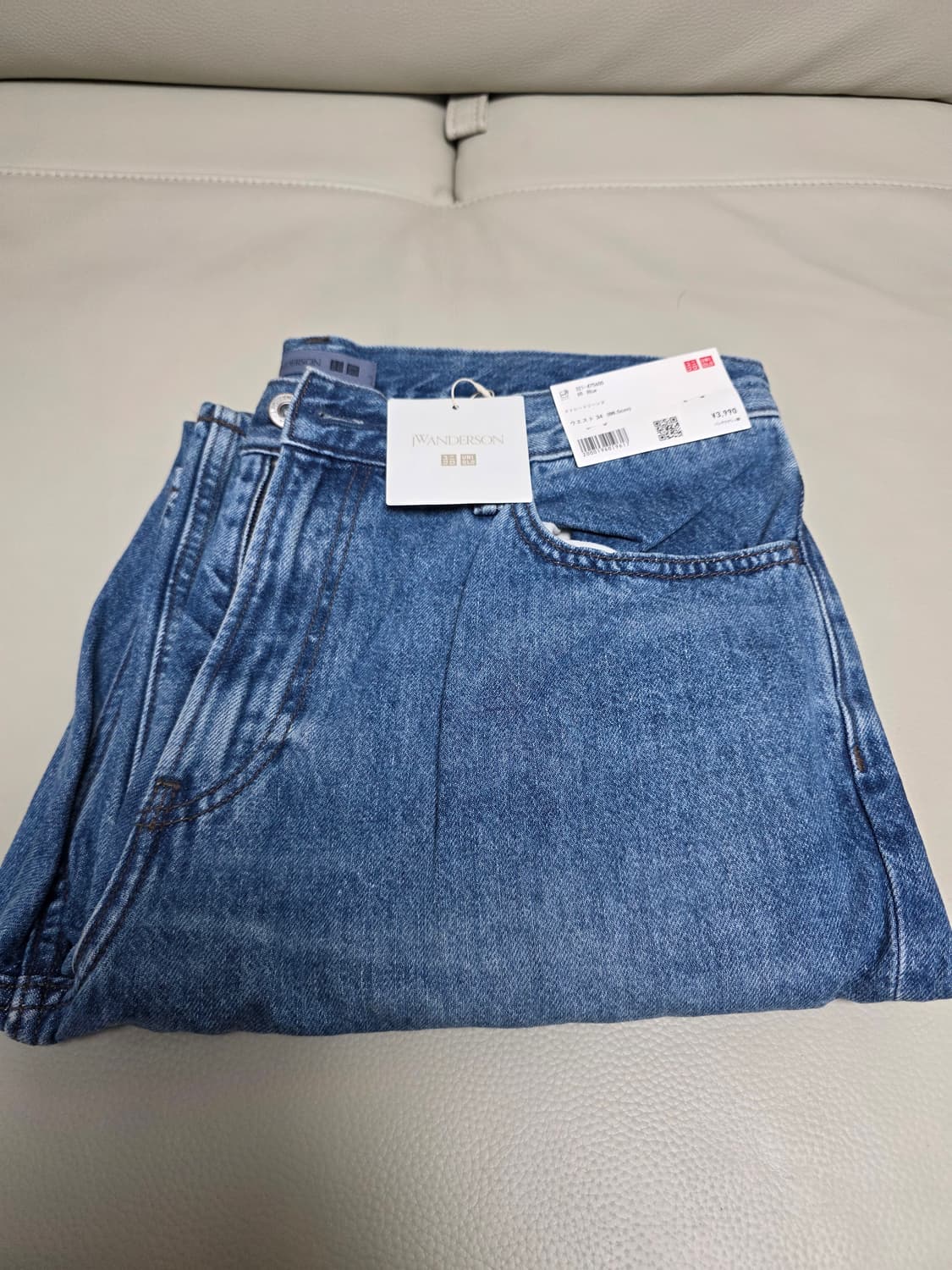 [새상품](34) 유니클로xJW앤더슨 스트레이트 초판 65블루 상품이미지1