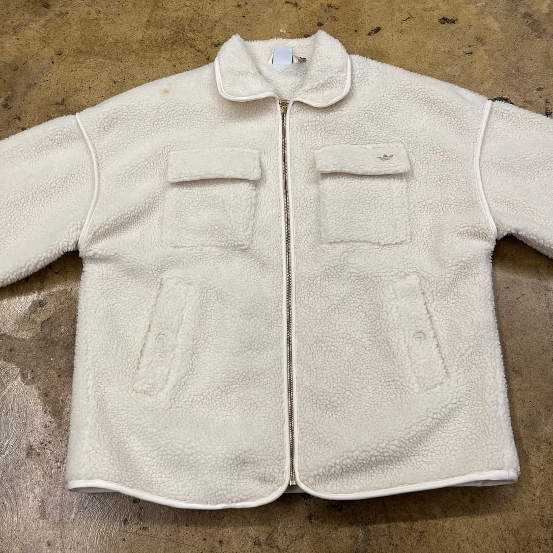 아디다스 투포켓 양털 카라 뽀글이 집업  상품이미지3