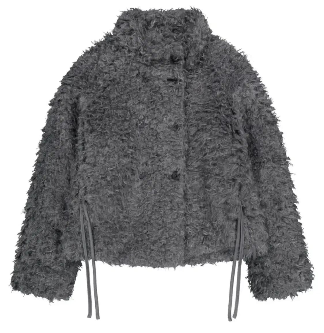 코이세이오 헤어리 퍼자켓 다크 그레이 상품이미지1