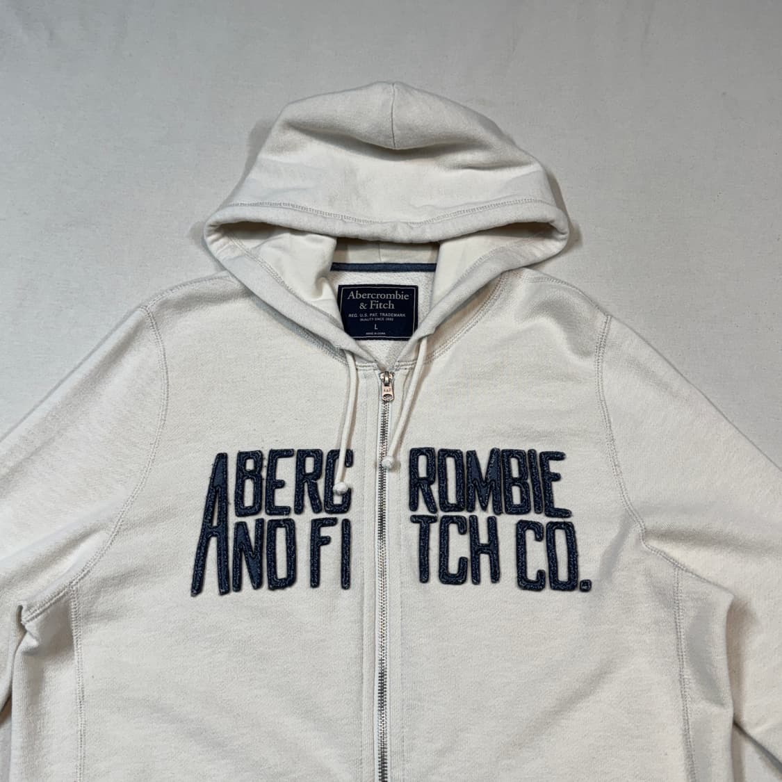 L) 아베크롬비 스펠로고 2way 후드집업 상품이미지3