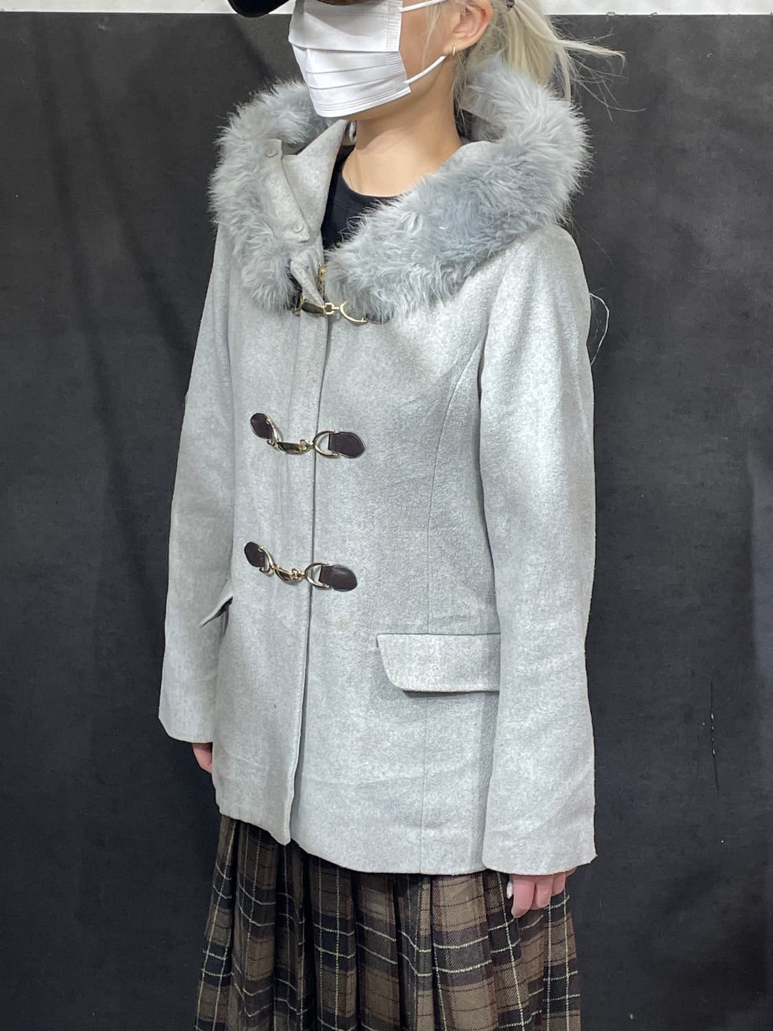 일본빈티지 울프죠 핀터깔 갸루 파이어맨 자켓 후드 숏코트  상품이미지2