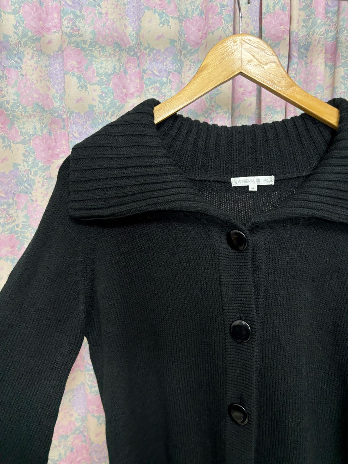 블랙 카라 가디건 상품이미지8