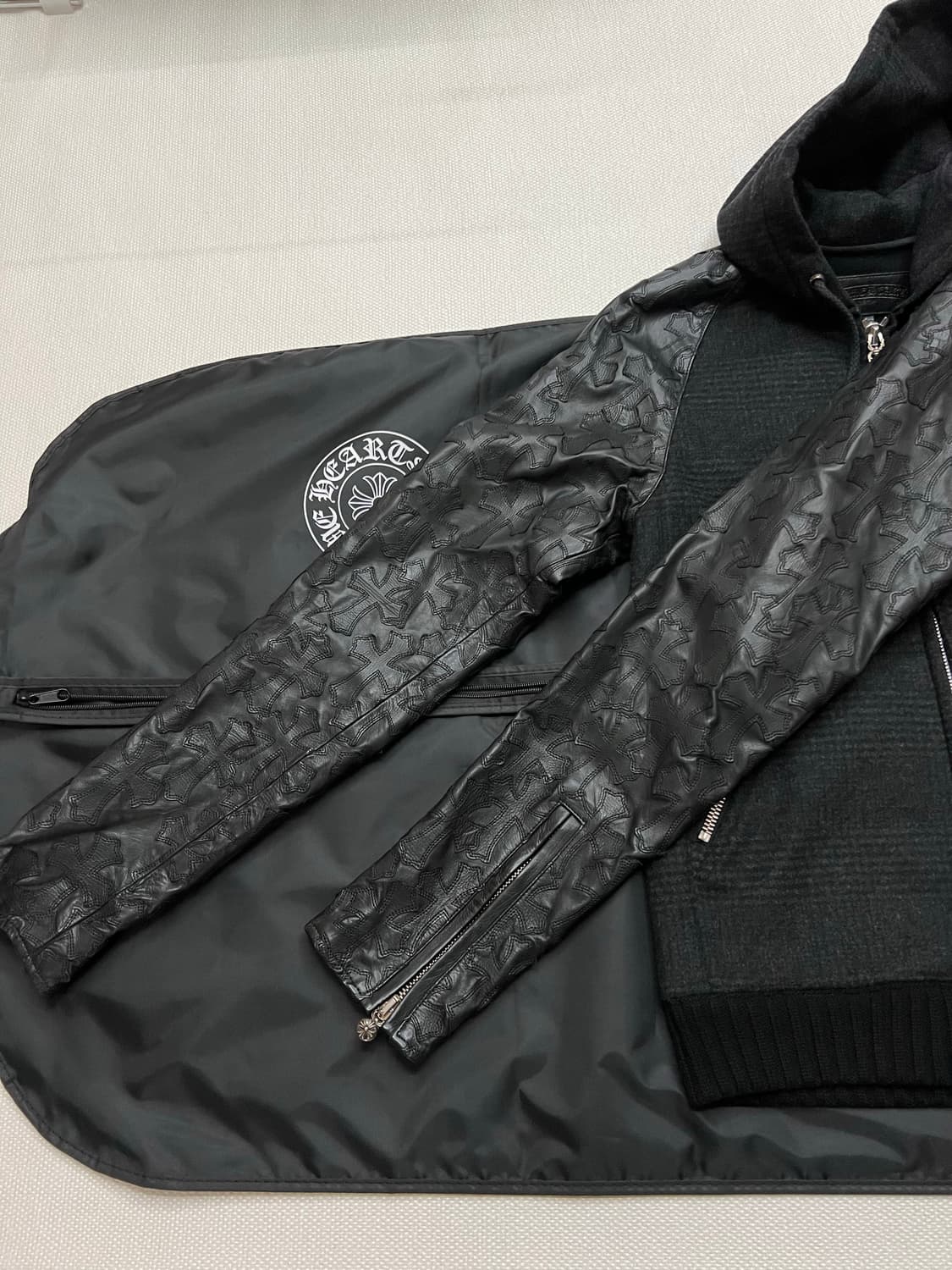 크롬하츠 크로스패치 레더 자켓 상품이미지4