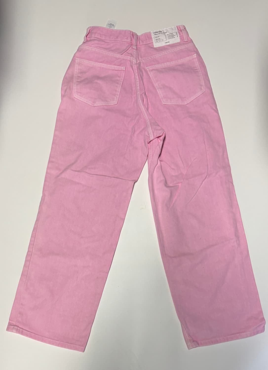 여성 로라로라 22년도 핑크 데님팬츠 27.5인치 상품이미지2