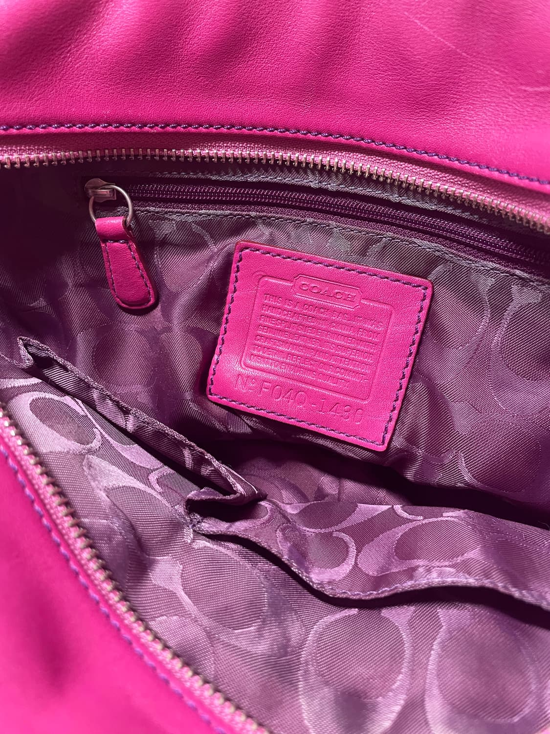 코치 스퀘어 핑크 숄더백 상품이미지6