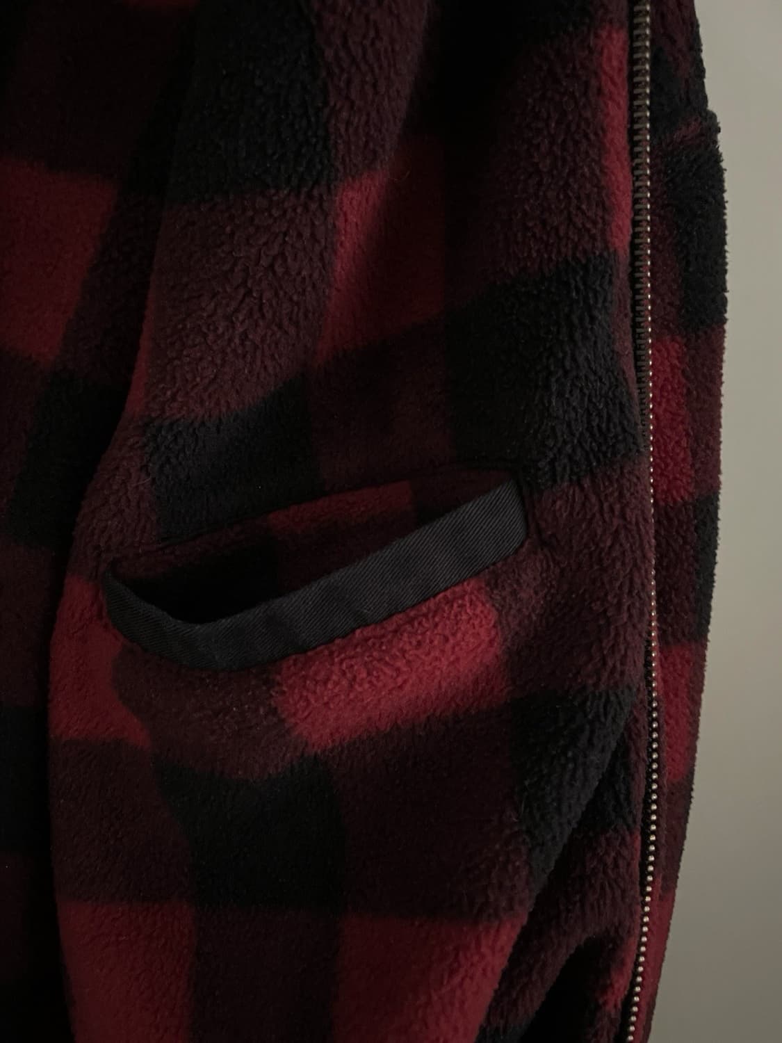 팔라스 x 폴로 체크 플리스 자켓 레드 상품이미지8