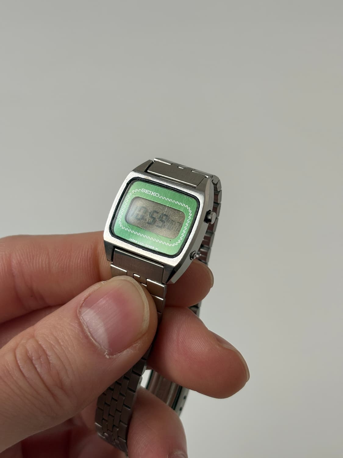 1980s Green Dial Square Ladies Digital 상품이미지3