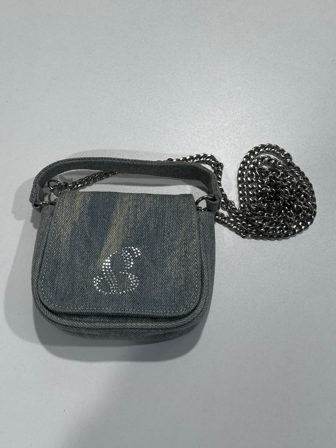 Fillintheblank- vintage denim micro bag 상품이미지5