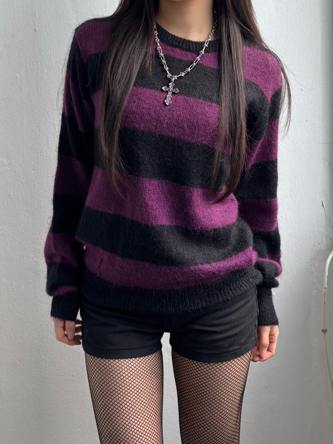 Vintage Purple Stripe Knit  상품이미지3