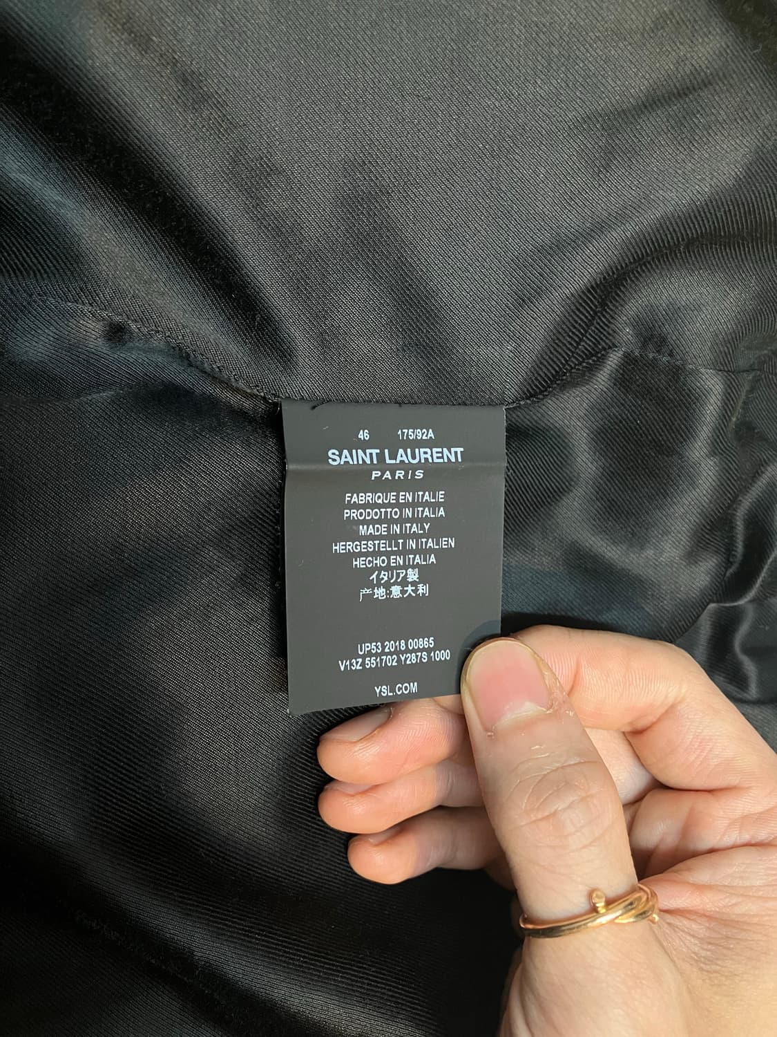 Saint Laurent 생로랑 - 새틴 테디 블루종 상품이미지5