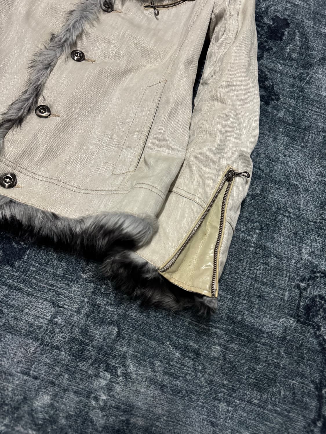 Nicole club for men trimming fur jacket 상품이미지5