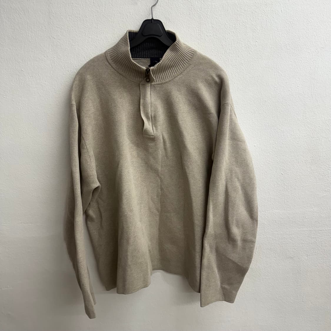 갭 gap 하프넥 니트 스웨터 베이지 XL 상품이미지1