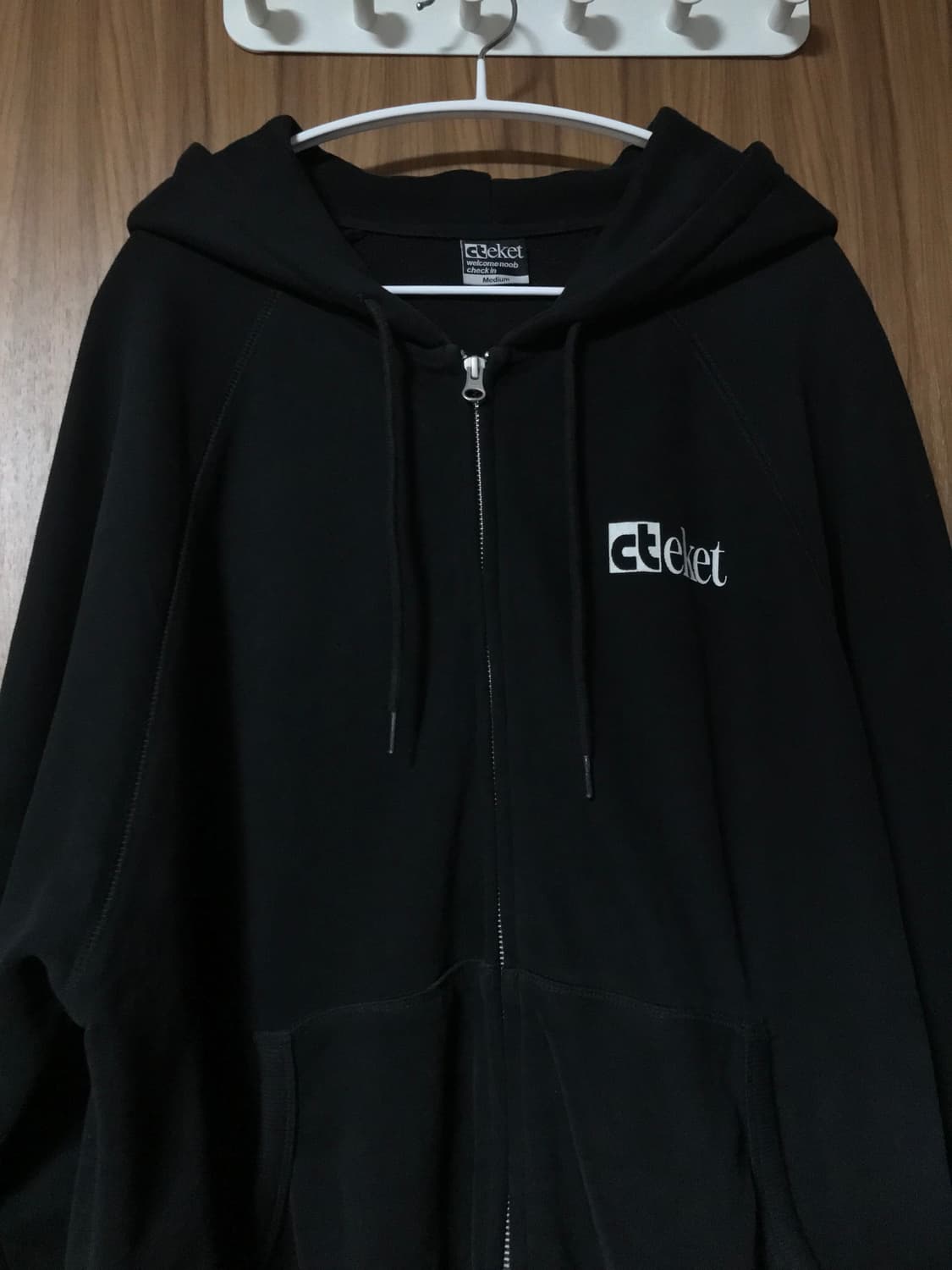 테켓 후드집업 블랙 m 상품이미지2