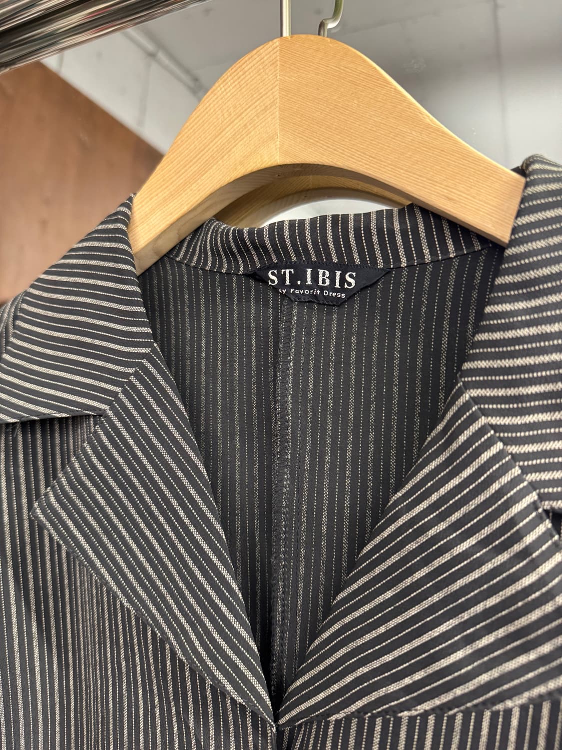 재패니즈 빈티지 우먼스 스트라이프 셔츠 상품이미지3