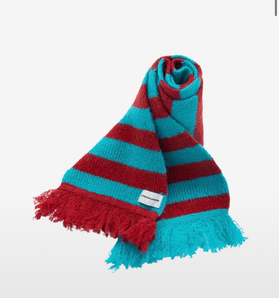 더바이닐하우스 MOHAIR STRIPED SCARF RED 상품이미지1
