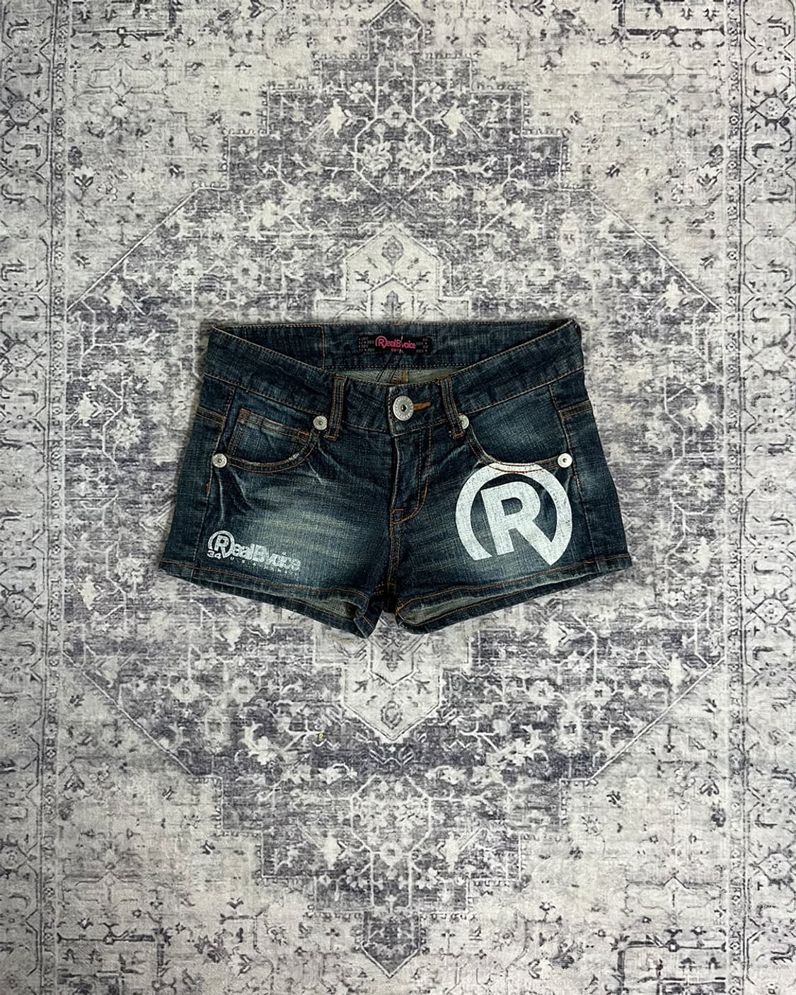 Y2K Realvoice Logo Denim Shorts 상품이미지1