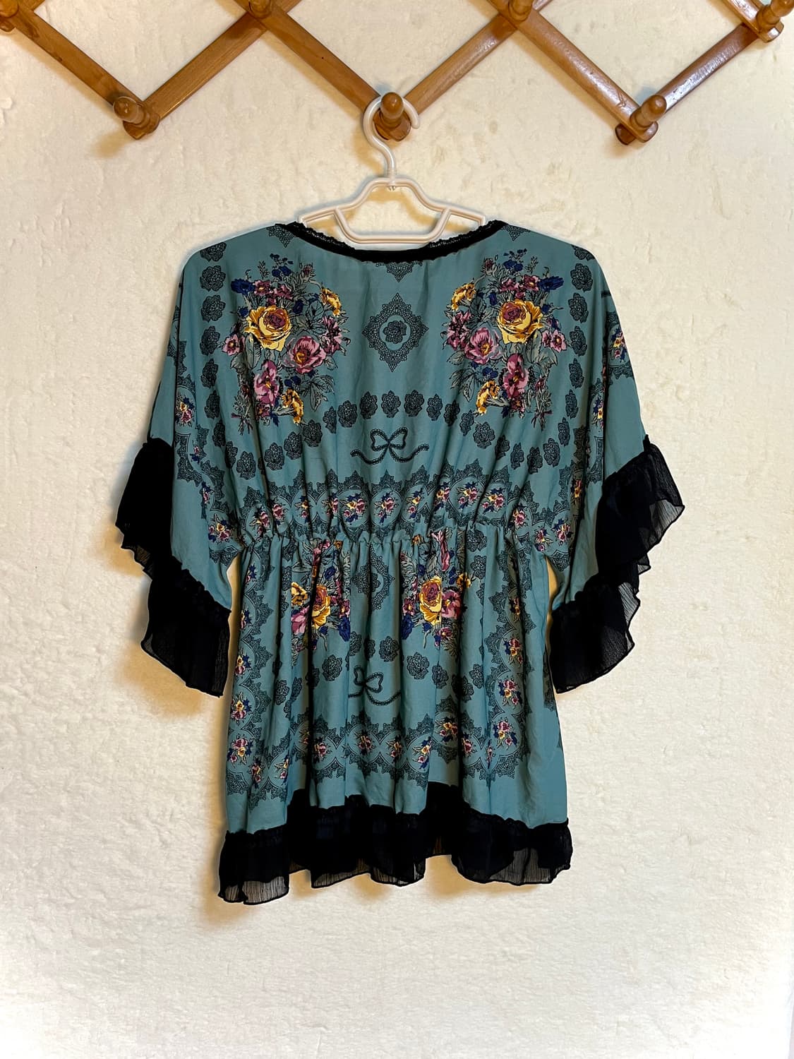 엑시즈팜 빈티지 쉬폰 블라우스 원피스 상품이미지2