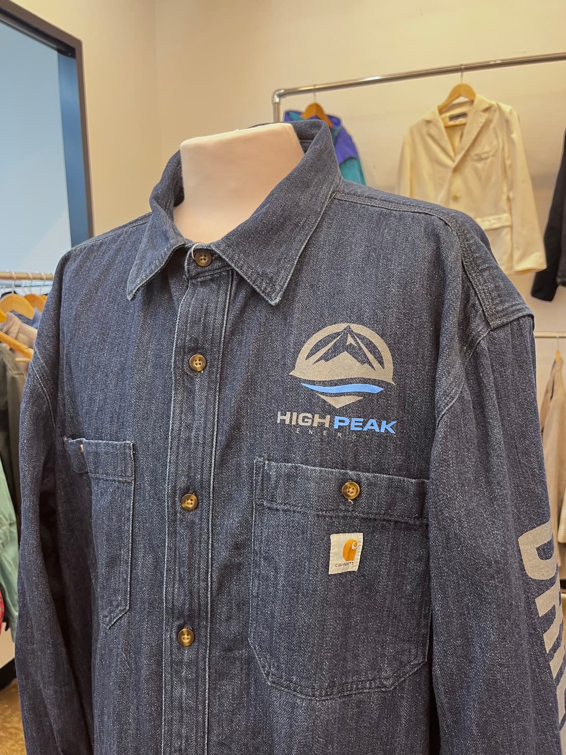 칼하트 데님 워크 셔츠 상품이미지1