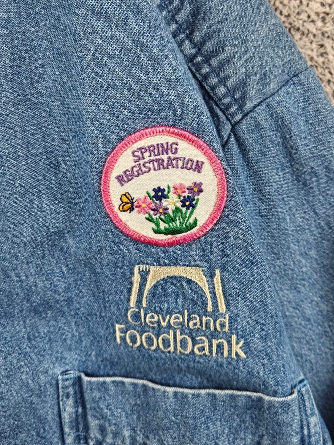 CINTAS 크롭 밴딩 커스텀 데님 셔츠 ( XL ) / 11636 상품이미지7