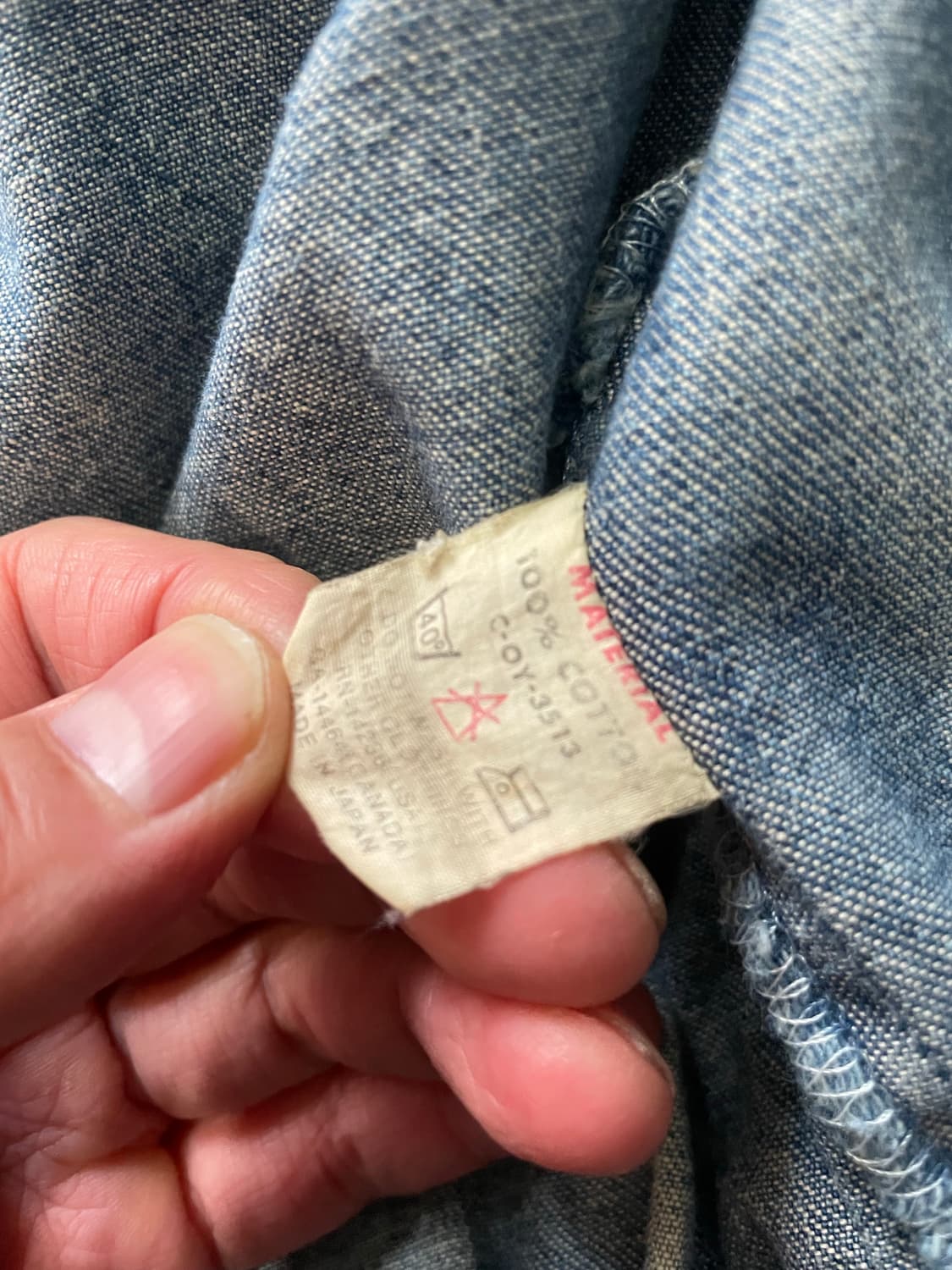 90’s BIG JOHN 데님 자켓 MADE IN JAPAN L 상품이미지9