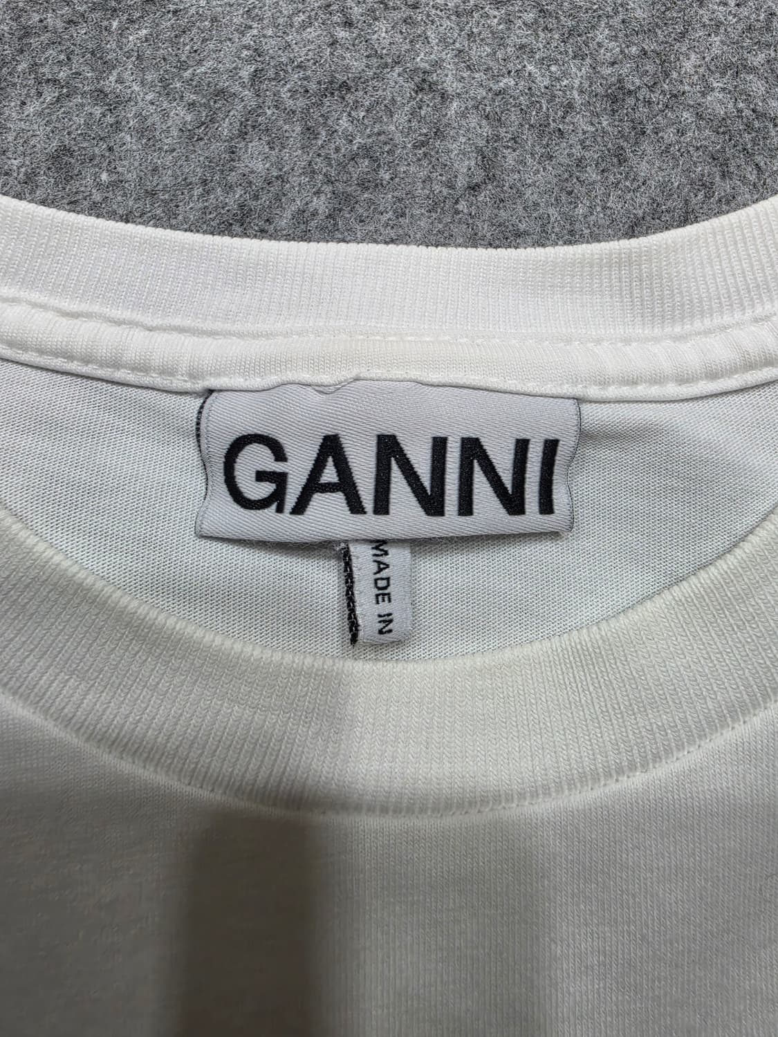 가니 Ganni 스마일 Have A Nice Day 프린트 반팔티 M 상품이미지6