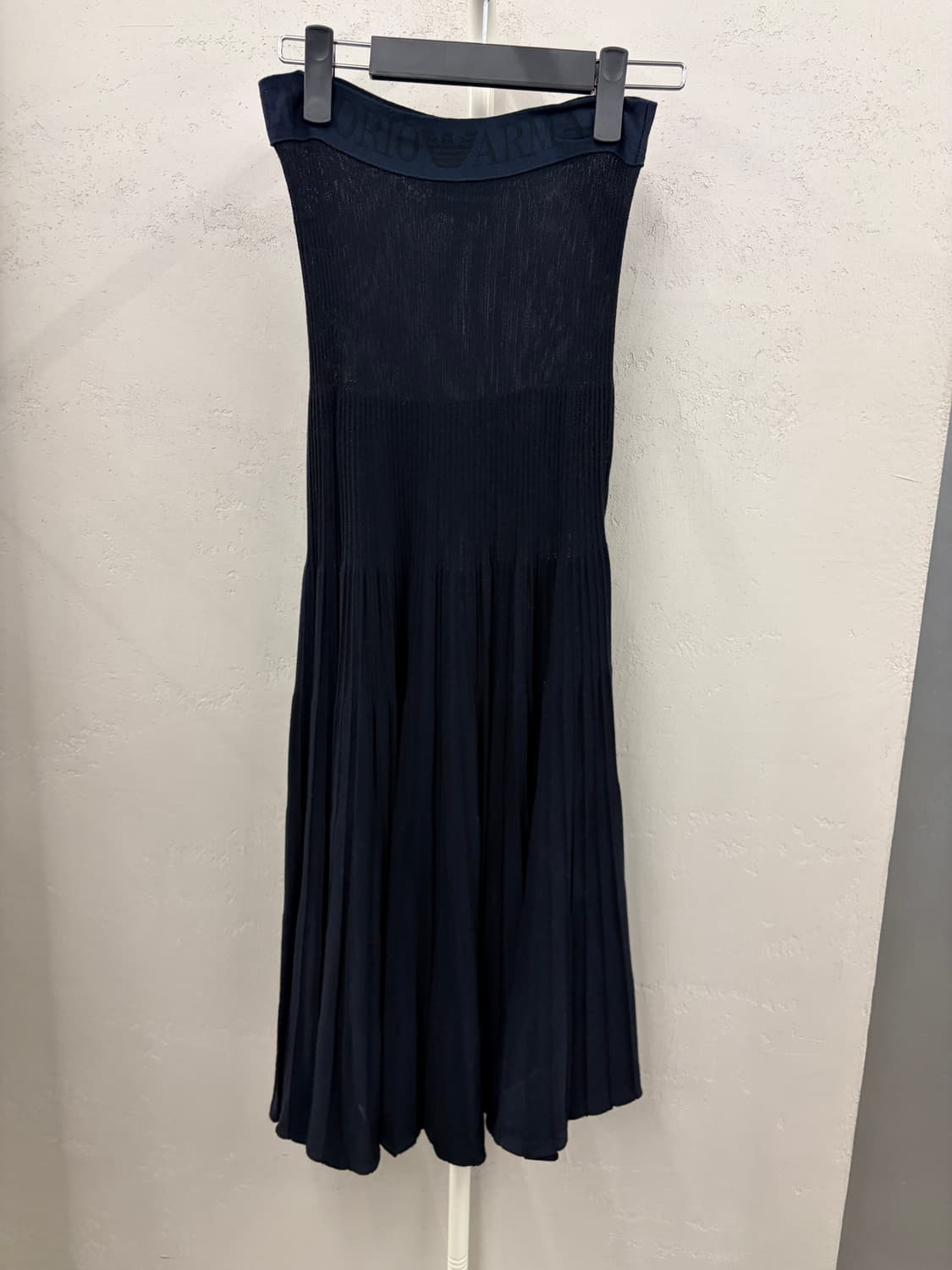 엠포리오 아르마니 튜브 플리츠 원피스 네이비 36 상품이미지4