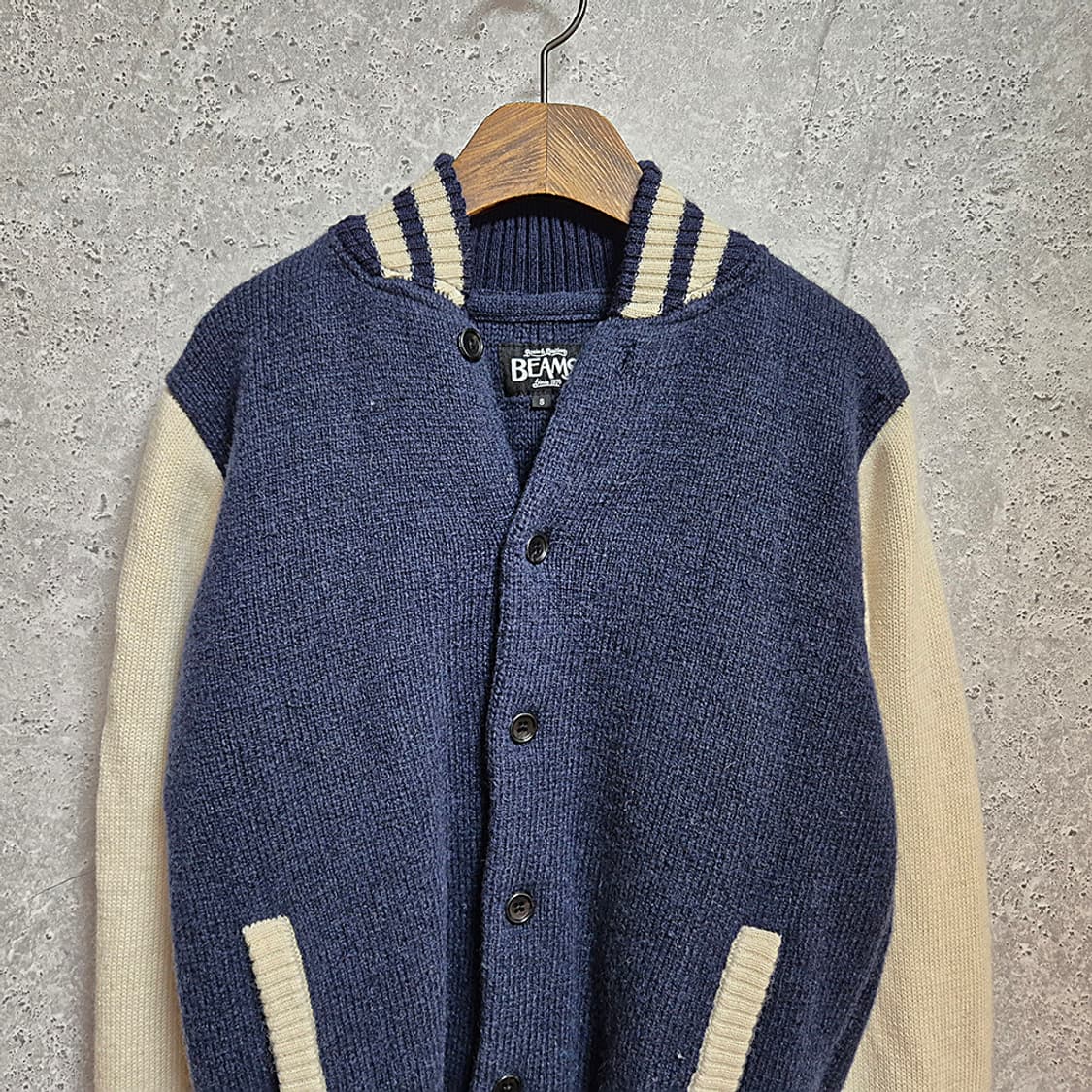 BEAMS 빔즈 울 wool 바시티 자켓 상품이미지3