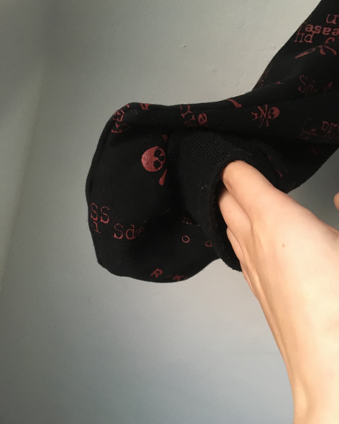 Cat ear skull pattern hood zip up 상품이미지3