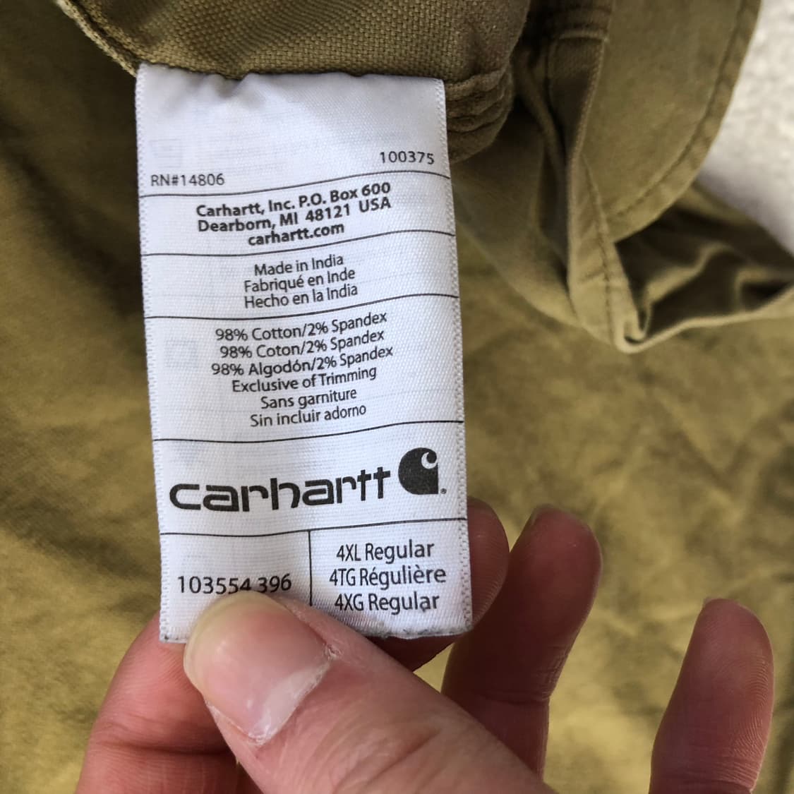 칼하트 빅사이즈 셔츠 상품이미지5